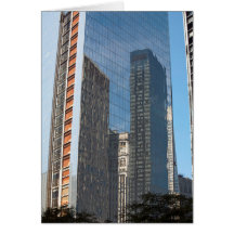 Reflectie Kantoor bouw New York City