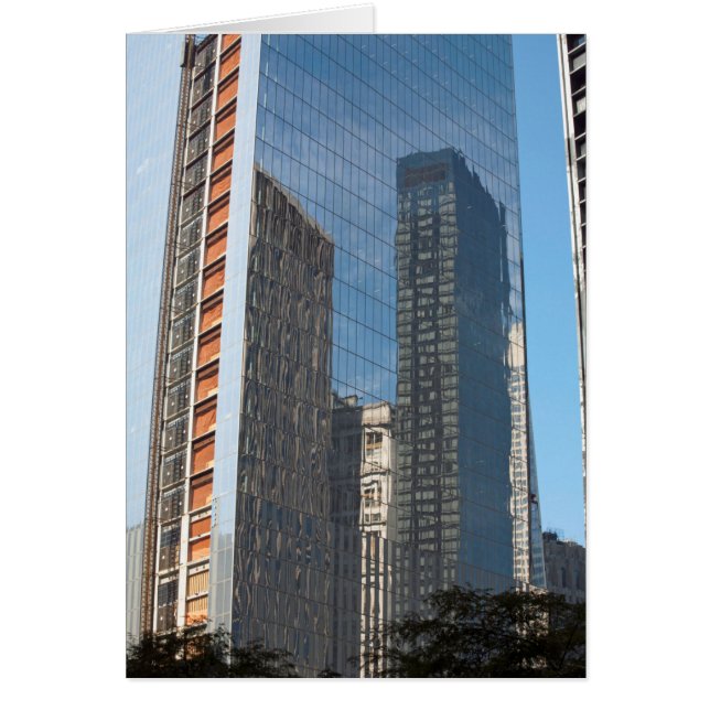 Reflectie Kantoor bouw New York City (Voorkant)