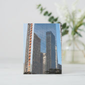 Reflectie Kantoor bouw New York City Briefkaart (Staand voorkant)