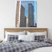 Reflectie Kantoor bouw New York City Canvas Afdruk (Insitu (Slaapkamer))