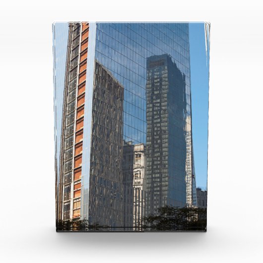 Reflectie Kantoor bouw New York City Fotoblokken (Voorkant)