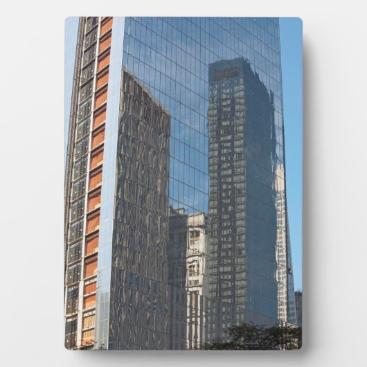 Reflectie Kantoor bouw New York City Fotoplaat (voorkant)