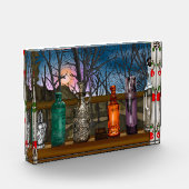 reflectie | Kleurrijke glazen dampen in de venster Fotoblokken (Links)