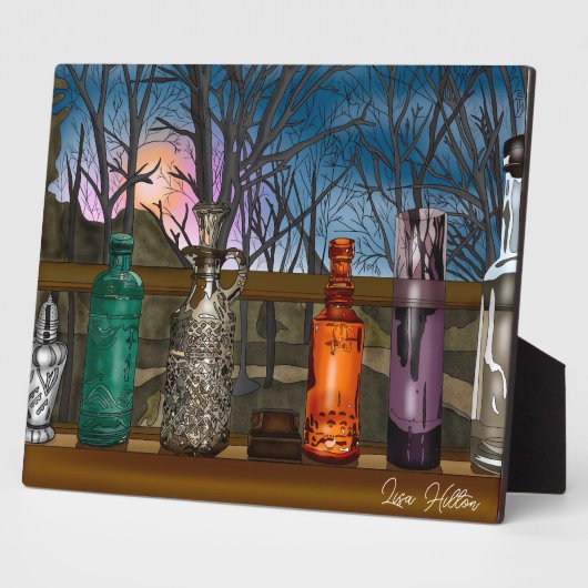 reflectie | Kleurrijke glazen dampen in de venster Fotoplaat (Zijkant)