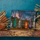 reflectie | Kleurrijke glazen dampen in de venster Fotoplaat (Zijkant)