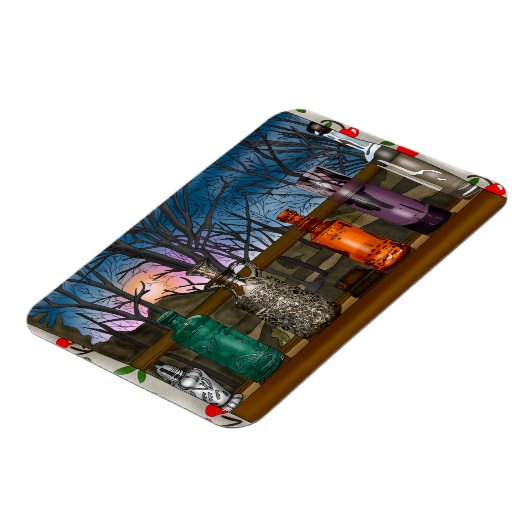 reflectie | Kleurrijke glazen dampen in de venster Magneet (Linkerzijde)