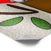 reflectie | Kleurrijke glazen dampen in de venster Poster (Hoek)