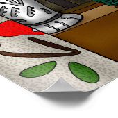 reflectie | Kleurrijke glazen dampen in de venster Poster (Hoek)