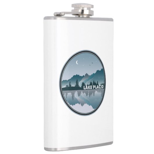 Reflectie Lake Placid New York Heupfles (Rechts)