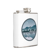 Reflectie Lake Placid New York Heupfles (Rechts)