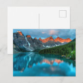 Reflectie Moraine Lake Banff National Park Briefkaart (Voorkant / Achterkant)