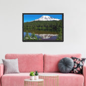 Reflectie - Mt. Rainier, Washington Canvas Afdruk (Insitu (Woonkamer))