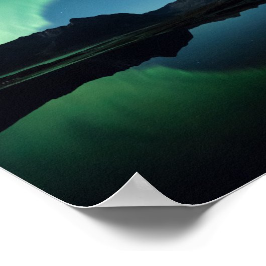 reflectie noordelijk licht poster (Hoek)