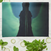 reflectie noordelijk licht theedoek (Gevouwen)