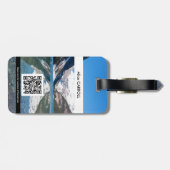 Reflectie op het Louismeer - Banff NP - QR-code Bagagelabel (Achterkant horizontaal)