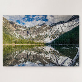 Reflectie op het meer van Avalanche Legpuzzel