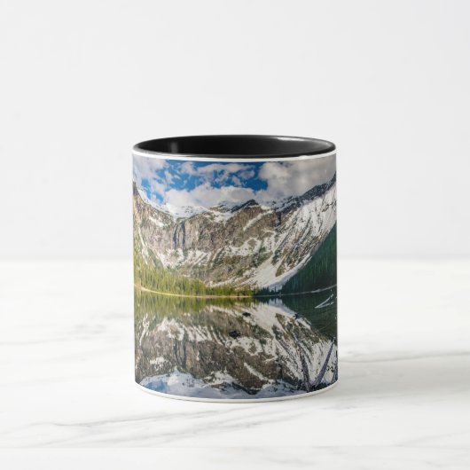 Reflectie op het meer van Avalanche Mok (Midden)