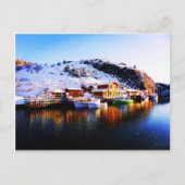 reflectie op het meer van Quidi vidi Briefkaart (Voorkant)