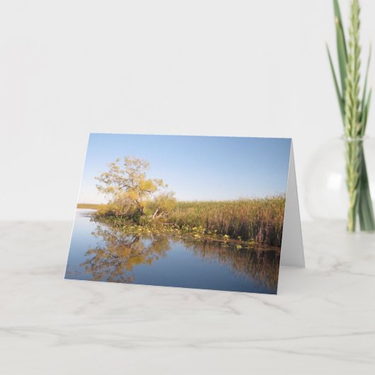 Reflectie op het water - Lege Kaart (Voorkant)
