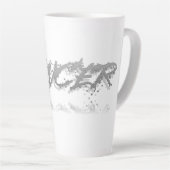 Reflectie op kanker latte mok (Rechterhoek)