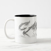 Reflectie op kanker tweekleurige koffiemok (Links)