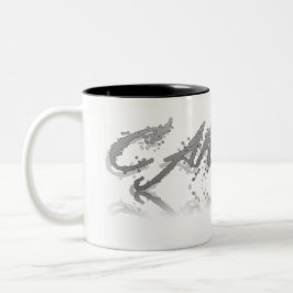 Reflectie op kanker tweekleurige koffiemok