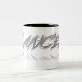 Reflectie op kanker tweekleurige koffiemok (Center)