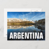 Reflectie op patagonië briefkaart (Voorkant / Achterkant)
