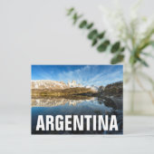 Reflectie op patagonië briefkaart (Staand voorkant)