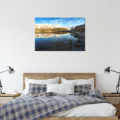 Reflectie op patagonië canvas afdruk (Insitu (Slaapkamer))