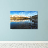 Reflectie op patagonië canvas afdruk (Insitu (Houten vloer))
