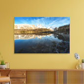 Reflectie op patagonië canvas afdruk (Insitu (Woonkamer))