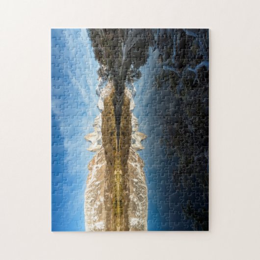 Reflectie op patagonië legpuzzel (Verticaal)