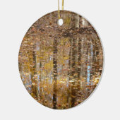 Reflectie op stille kreek in Greenbelt Park Keramisch Ornament (Links)