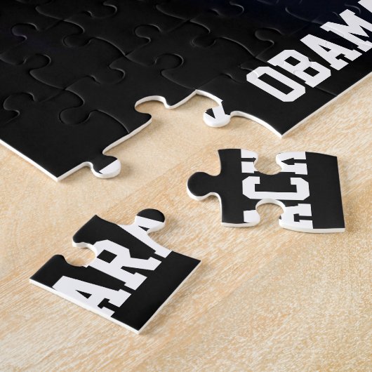 reflectie over Barack Obama Mirror Legpuzzel (Zijkant)
