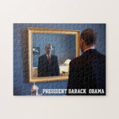 reflectie over Barack Obama Mirror Legpuzzel (Horizontaal)