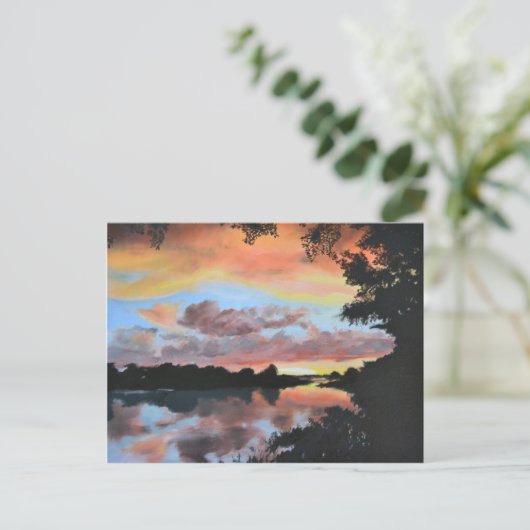 Reflectie over de Zambezi Briefkaart (Staand voorkant)