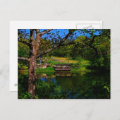 reflectie over het Briefkaart van het meer (Voorkant / Achterkant)