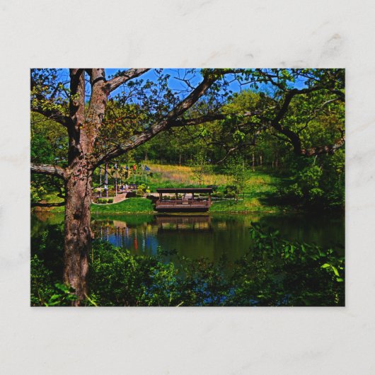 reflectie over het Briefkaart van het meer (Voorkant)