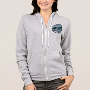 reflectie over het Jordan Lake North Carolina Hoodie