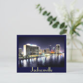 reflectie over Jacksonville op de rivier Briefkaart (Staand voorkant)
