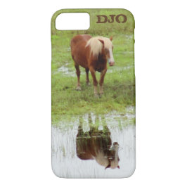 Reflectie over landpaarden en -Boerderijen iPhone 8/7 Hoesje