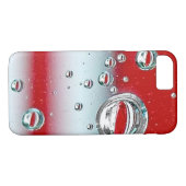 reflectie over rode en witte strepen water Case-Mate iPhone case (Achterkant (Horizontaal))
