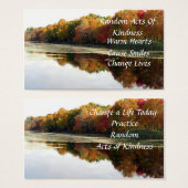 Reflectie Random Acties van Kaarten van de Kindnes Visitekaartjes (Voorkant /achterkant)