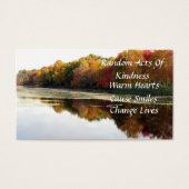 Reflectie Random Acties van Kaarten van de Kindnes Visitekaartjes (Voorkant)