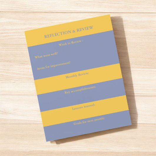 Reflectie & Review Praktische Planner voor Student
