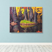 Reflectie, Sand Lake, Algoma | Lawren Harris | Canvas Afdruk (Insitu (Houten vloer))