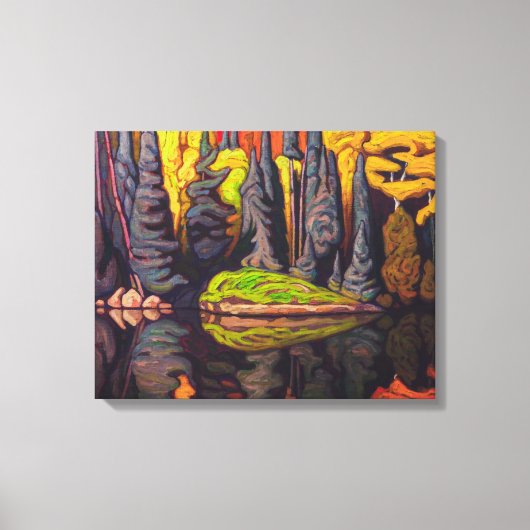 Reflectie, Sand Lake, Algoma | Lawren Harris | Canvas Afdruk (Voorkant)