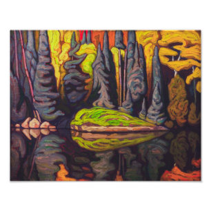 Reflectie, Sand Lake, Algoma   Lawren Harris   Foto Afdruk
