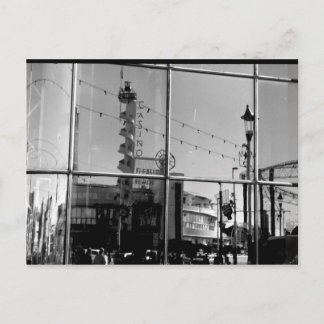 Reflectie Sandcastle window B/W Briefkaart